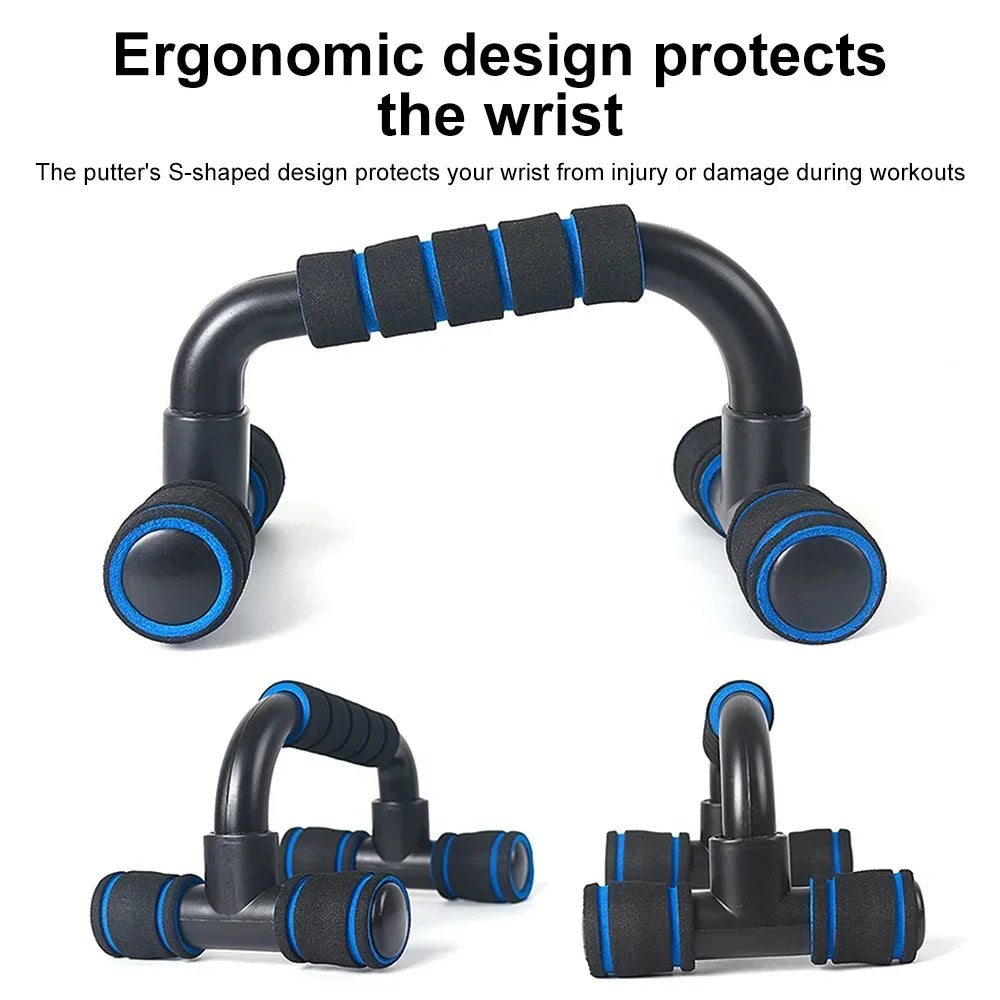 H-shaped Push-Up Stand Assist Trainer, Foldable Fitness Equipment for Chest Abdomen Arms and Back Training, Fitness Equipment