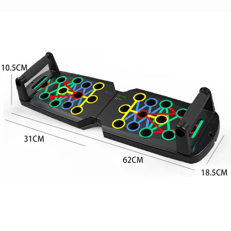 ortable Multifunctional Push-up Board Set With Handles Foldable Fitness Equipment For Chest Abdomen Arms And Back Training