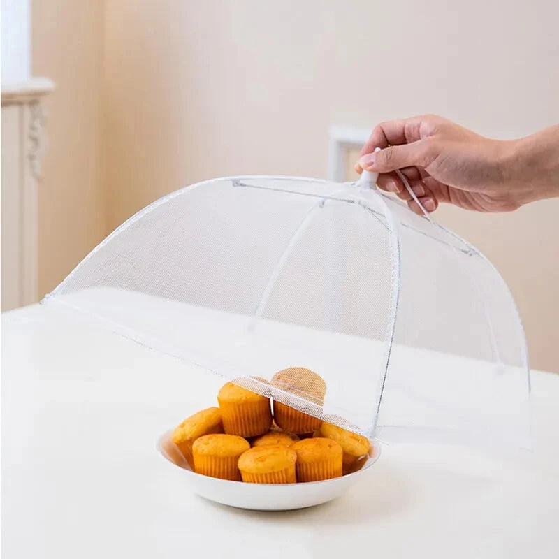 Food Cover Mesh, Folding Washable Flies Tables Cover, Insect Proof Protective Dish Covers Home Kitchen Storage Accessaries