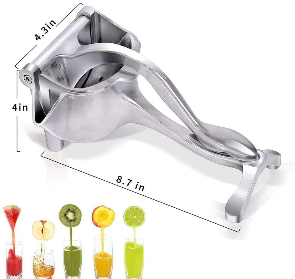 Stainless Steel Multifunctional Manual Squeezer and Juicer, Durable Aluminum Blade, Portable Squeezer